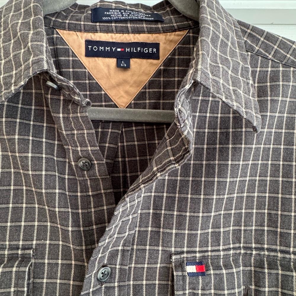 Tommy Hilfiger Checkered Brown Shirt